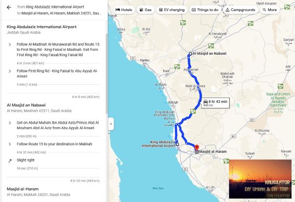 Eksplorasi Pilihan Pengangkutan dari Lapangan Terbang Jeddah ke Makkah dan Madinah