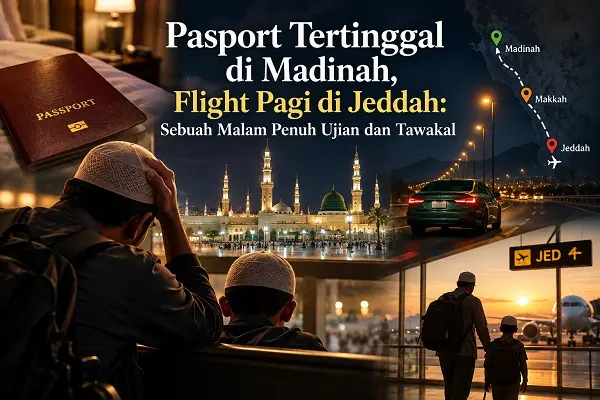 Pasport Tertinggal di Madinah, Flight Pagi di Jeddah: Sebuah Malam Penuh Ujian dan Tawakal