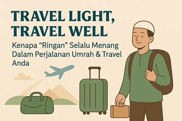 Travel Light, Travel Well — Kenapa “Ringan” Selalu Menang Dalam Perjalanan Umrah & Travel Anda